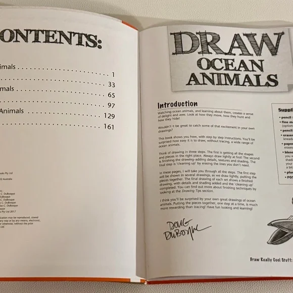 Draw Really Cool Stuff Kids Drawing Book Step by Step Hinkler Like New - Picture 4 of 16